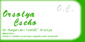 orsolya cseho business card